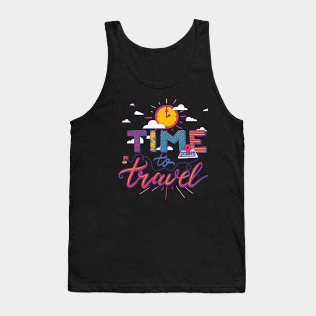 Time To Travel Tank Top by busines_night